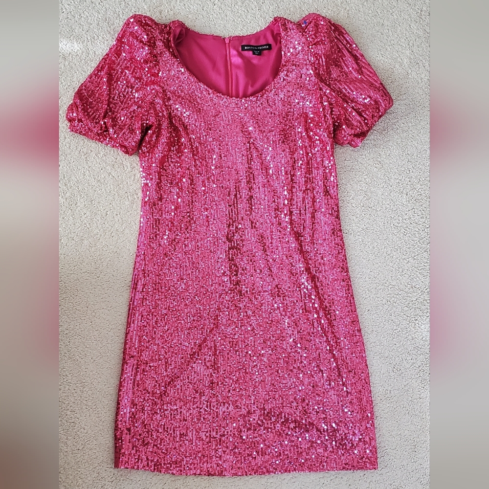 Pink Sequin Dress